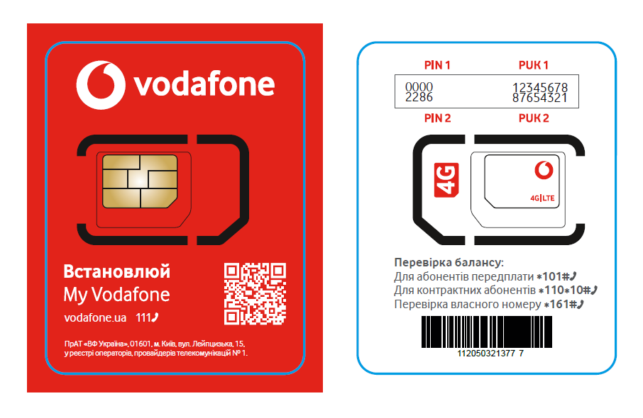SIM-карты Vodafone